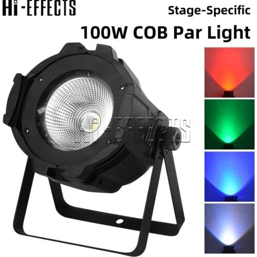 100W Par Light COB Surface Light LED RGB Light Aluminum Surface Light DMX Strobe Effect Stage Light For DJ Concert Wedding
