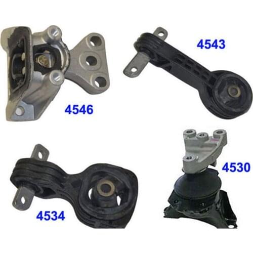 4PCS Engine Motor Transmission Mount Front Rear Kit Set for Honda Civic 1.8L Engine Motor & Trans Mount Automatic 2006-2010