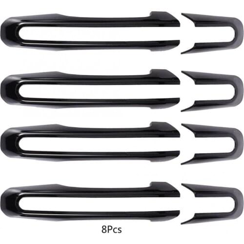 8Pcs Car Exterior Side Door Handle Cover Trim Frame Fit for Land Rover Range Rover 13-19 Car Door Handles