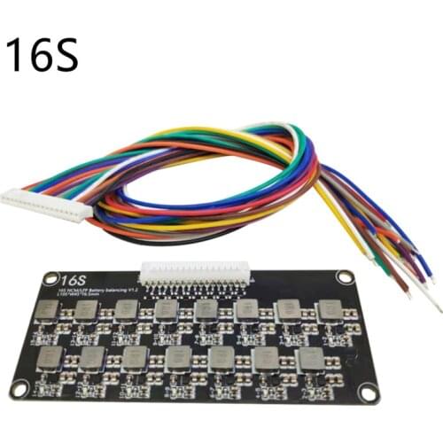 16S 17S BMS 1.2A balance Current Li-ion Lifepo4 Lithium Battery Active Equalizer Balancer Energy Transfer Board
