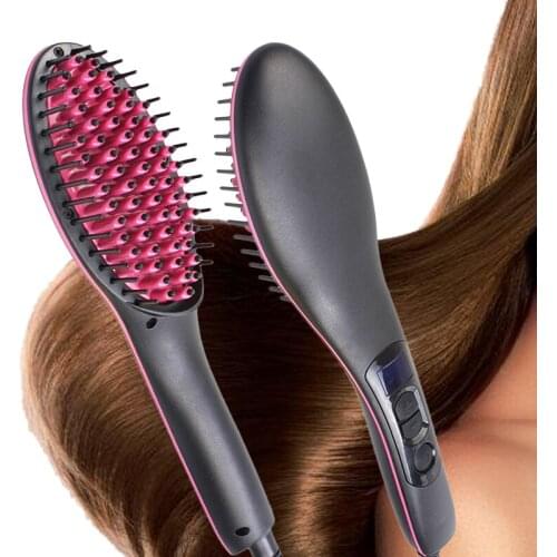 Electric Hair Straightener Brush Hair Care Straightening Comb Curling Irons Hairdryer Brush Styling Tools