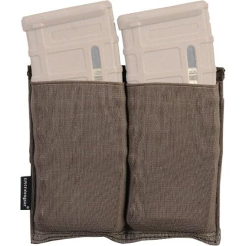 Emersongear Fast Draw Double M4 Mag Pouch Tactical Modular Open Top 5.56 223 Magazine Pouch Airsoft Hunting MOLLE PALS Webbing