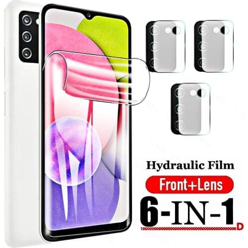 Full Cover Hydrogle for Samsung Galaxy A03s A02s A52s Screen Protector Soft Film on A72 A82 A52 A42 A32 A22 5g A12 Camera Glass