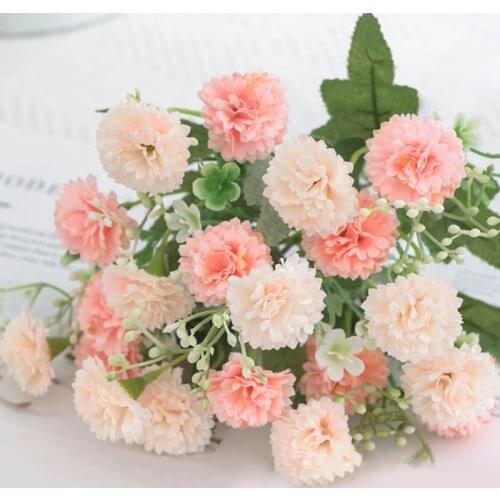 Flower Artificial Home Garden Decor Accessories Wedding Party Decoration Plants Small lilac Carnation Fake Flowers