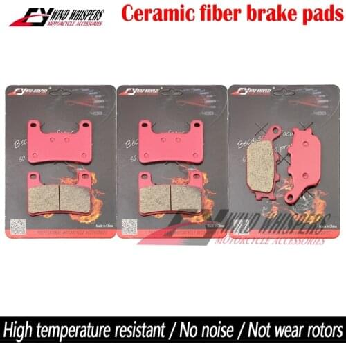 Copper fiber Front Rear Brake Pads For Kawasaki Z 1000 ZR 1000 Z1000 2007-2008-2009 Z 750 R Z750 R Z750R ABS & Non ABS 2011-2014