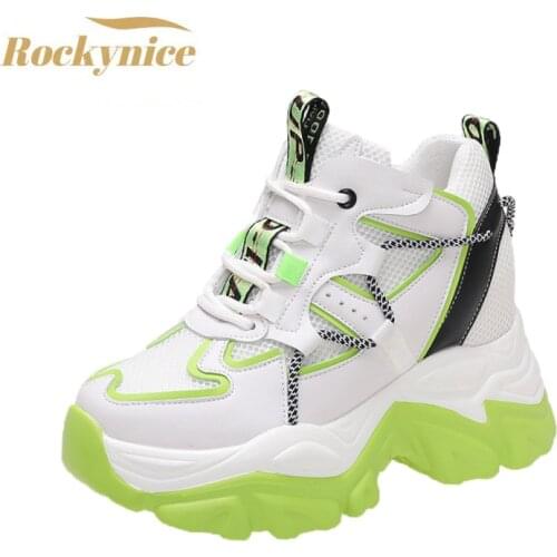 Chunky Sneakers Women Autumn Breathable Ladies Sports Shoes Casual Designers Platform Sneakers Woman Shoes Zapatillas Mujer 10cm