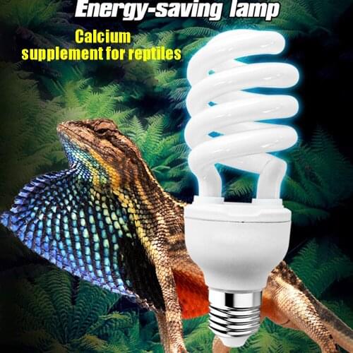 For 110V Reptile UVB 5.0 10.0 Lamp Bulb For Turtle Lizard Snake Lguanas Energy Saving Light Reptile 13w 26w
