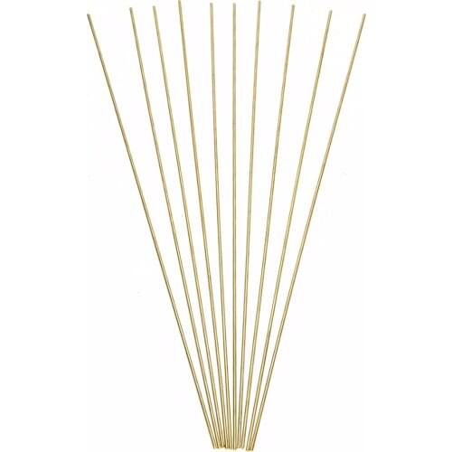 10pcs 250mm Length Brass Rods Wires Sticks For Repair Brazing Soldering Durable Welding Bars