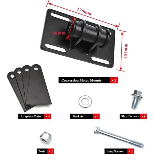 LS Swap Mounts Universal Adjustable Conversion Motor Mounts Adapters Plates w/Nuts Gaskets Screws Kit for LS Swap Conversion 5
