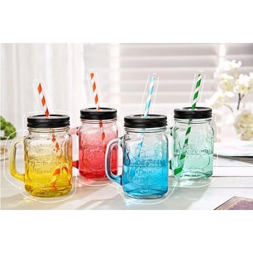 Dull polish Style gradually changing Color Glass Portable Creative Heat and cold Water Cup delphis Student milk Cup 401ml-500ml