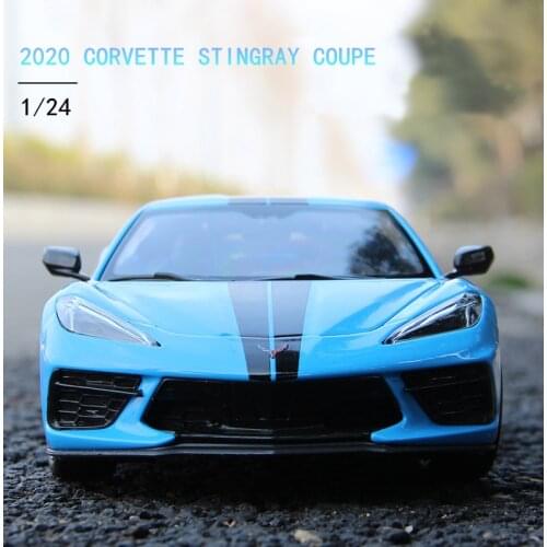 Maisto 1:24 2020 Chevrolet Corcette Stingray Coupe Z51 Alloy die-cast static car model manufacturer collection gift toy
