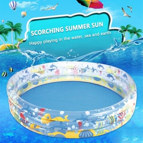 Inflatable Swimming Pool Paddling Pool Children Baby Round Cartoon Bath Tub Swim Pool Basin Ocean Ball Pool Sport Water Play Toy