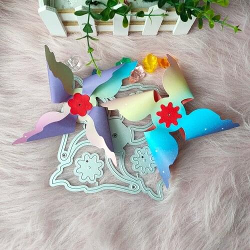 New Windmill Metal Cutting Dies Decorative DIY Scrapbooking Steel Craft Die Cut Embossing Paper Cards Stencils