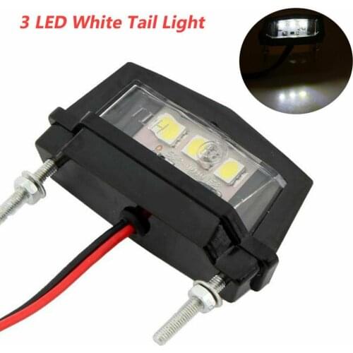 New Hot 3 LED Rear Lisence Number Plate Light Lamp Trailer Car Light 12V
