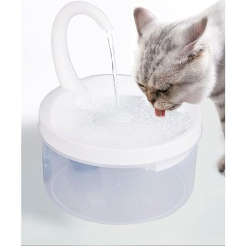 Pet Cat Drinking Fountain Silent Filtered Water Dispenser Feeder Container
