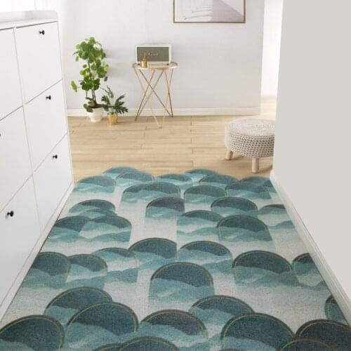 Mats Carpet Anti-slip Dustproof Silk Loop Hallway Door Mat Carpet Kitchen Mat Bath Mat Modern Entrance Door Mats Custom Pattern