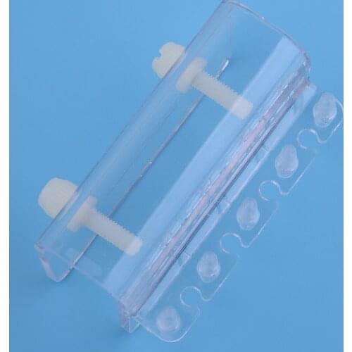 Clear 4 Hose Version PC Soft Tube Fixture Holdermounter For Dosing Pump Fish Tank Aquarium Air Reef marine Tank pipe divider