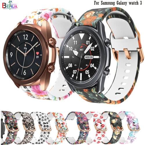 Watchband For Samsung Galaxy watch 3 41mm 45mm smartwatch strap 20mm 22mm bracelet sport soft silicone Replacement wristband new