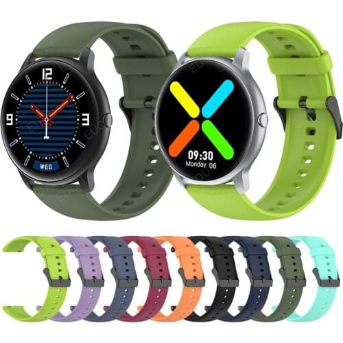 Strap For imilab kw66 Smartwatch Solid color Silicone Band Wristband Watchband bracelet belt wriststrap Replaceable accessories
