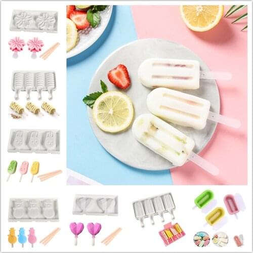 Silicones Baking Ice Cream Molds for Crafts 3D Box,Silicone Popsicle Molds Cake,Cakesicle Mold for DIY Ice Pops Oval Home Tools
