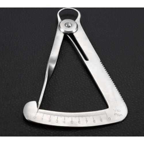 Stailess Steel Dental Gauge Caliper Dentist Tools Dental Caliper For Metal/Wax Dental Lab Tool Dental Instrument 0 To 10mm Scale