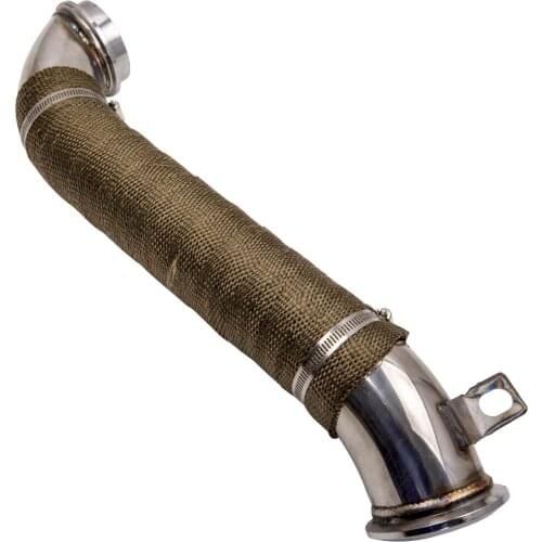 Top 3" Down Pipe For Chevy Gmc Duramax Diesel 6.6L Lly Lbz Lmm Sliver 2004.5-2010