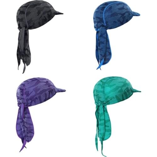 Cycling Cap with Visor Summer Unisex Running Riding Bandana Headscarf Hat Hood Headband Quick Dry Head Scarf Wrap