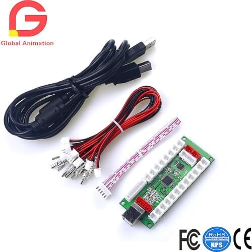 1 Se't 4 In 1 Arcade USB Encoder To PC Joystick & XBOX 360 For Window & Android System