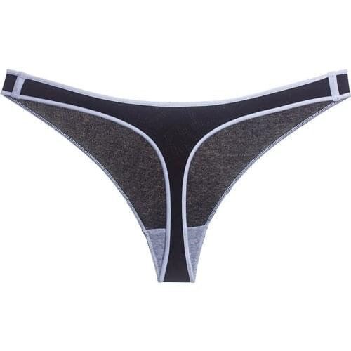 1 Pieces Sexy Female Panties Cotton G-String Lingerie Low Waist Hot Soft New T-back Underwear For Woman Cotton Panty For Woman