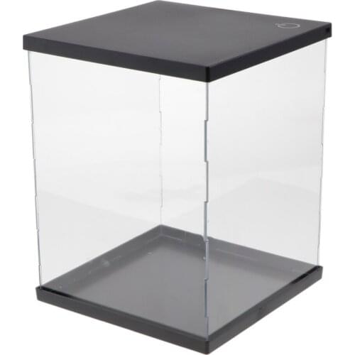 1x Acrylic Showcase Stand Toy Model Action Figures Protectors With LED Lights