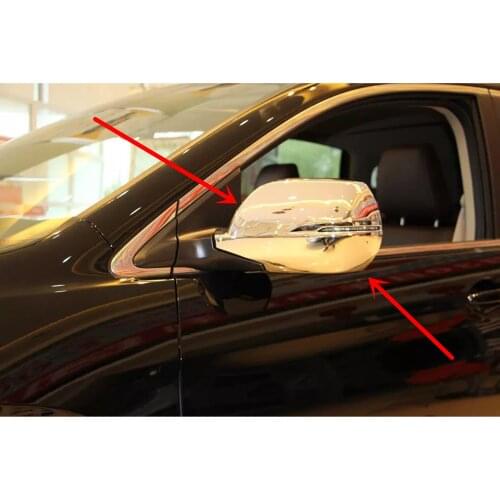2pcs ABS Chrome Door Side Rearview Mirror Cover Trim For Honda CR-V 2017 2018 2019 Accessories Car Styling