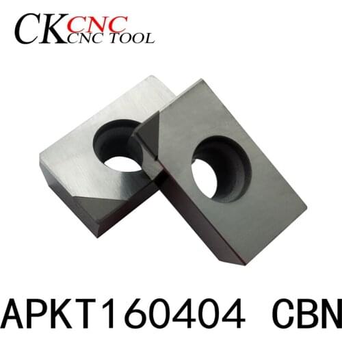 2pcs APKT160404 CBN Diamond inserts Carbide Milling Inserts lathe cutting tool carbide blade Turning inserts CNC Lathe Cutter
