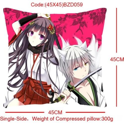 45X45CM Animal Girl Anime Customized Pillow Case Home Bedroom Pillows Cover Cartoon Decorative Pillowcase Unisex New