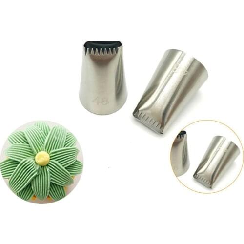 48 # Russian Pastry Nozzles For Cream Icing Piping Nozzles Cake Decoration Tips Leaf Tulip Rose Cake Nozzles Tips Confectionery