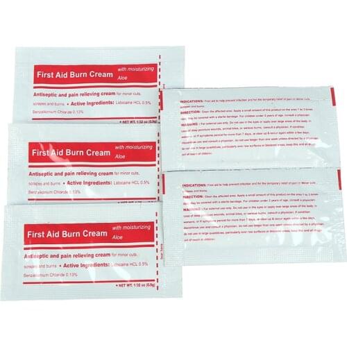5pcs 0.9g / Packet Ointment Gel for Burns First Aid Kit Accessories Dressing Burn Cream Wound Care Anti-infection