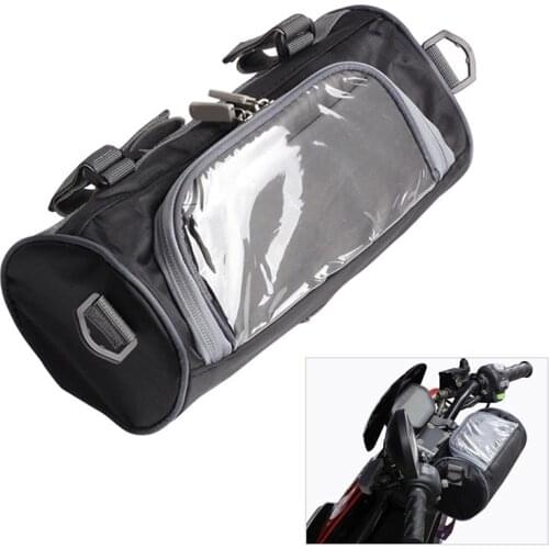 Brand New black 2.5L Windshield Bag Motorcycle Front Handlebar Fork Storage Container Car Bicycle accessories parts