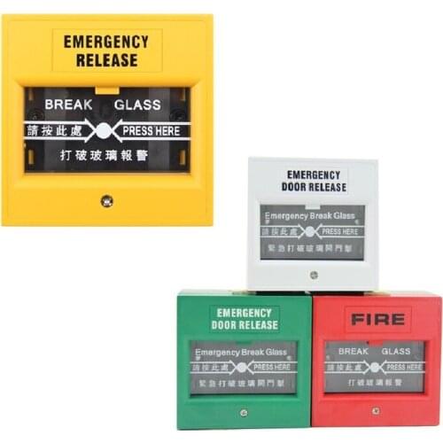 Emergency Door Release Glass Break Alarm Button(Red/Green/white/yellow) Access contror switch Fire alarm switch