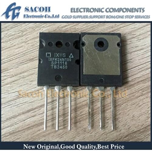 Free Shipping 5Pcs IXFK24N100 IXFK24N100F IXFK24N100Q3 24N100 TO-264 24A 1000V Power MOSFET transistor
