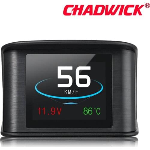 Automobile Trip On-board Computer HUD Car Digital OBD2 OBD Driving Computer Display Speedometer Temperature Gauge CHADWICK P10