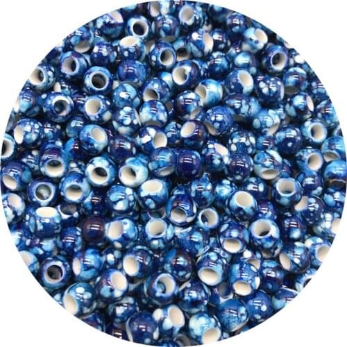 30pcs/lot 12mm Big Hole Round Beads for Jewelry Making Acrylic Beads Multicolor Loose Bead Jewelry DIY Accessory #003