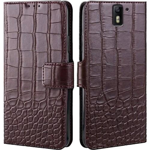 Phone Case for Oneplus 1 One A0001 Case Crocodile texture leather flip Case for One plus 1 One Case Cover