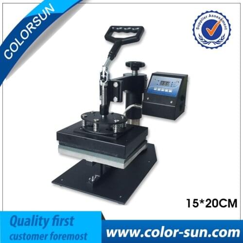 15*20cm digital tshirt flat heat press machine for small flat item on hot sales
