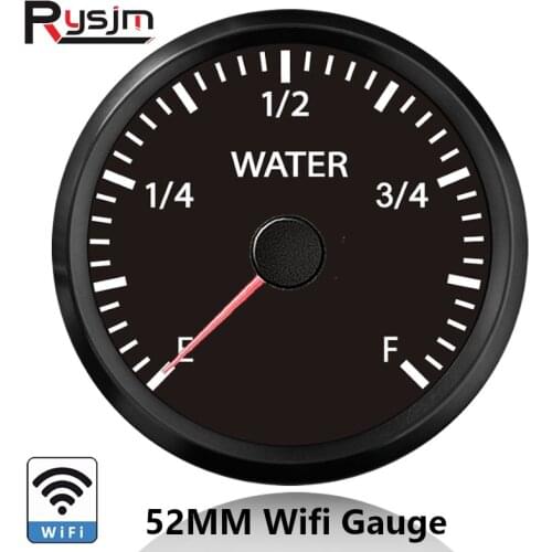 WIFI Fuel &Water Level Gauge Boat Motorcycle Car Fuel Sending Unit 0~190ohm/240~33ohm liquid level sensor Water level meter 52MM