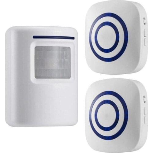 FORECUM Doorbell Wireless PIR Store Shop Welcome Motion Sensor Entry Visitor Doorbell Alarm Door Bell With EU/US Plug