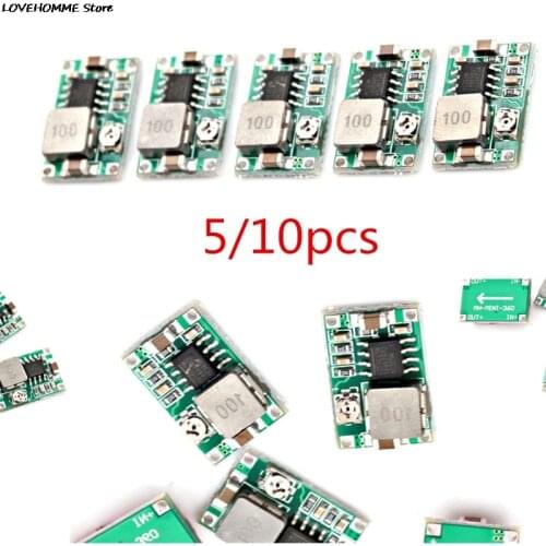 Hot Sale 5/10PCS RC Airplane Module Mini 360 DC-DC Buck Converter Step Down Module 4.75V-23V To 1V-17V LM2596 18*12mm