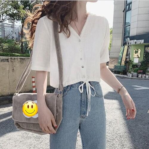 BOBOKATEER short white shirts women blouse 2020 blusas mujer chemisier femme casual cotton cool womens tops and blouses summer