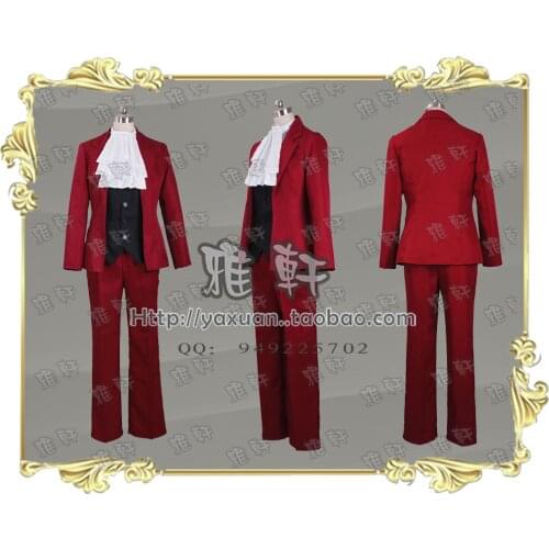 Phoenix Wright Ace Attorney Miles Edgeworth Cosplay Costume Custom Any Size