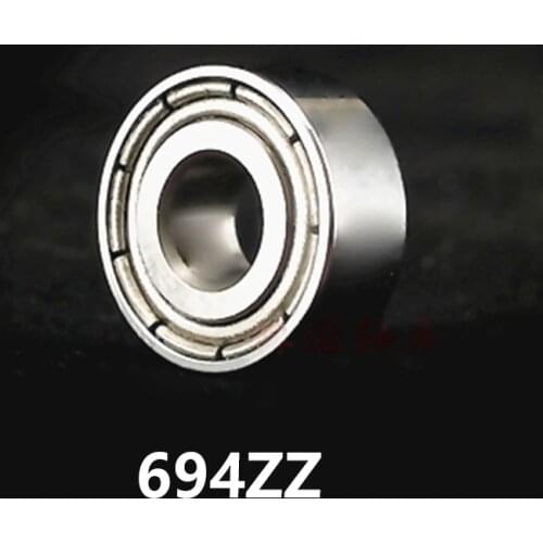 10pcs/lot 694ZZ Deep Groove Ball Miniature Mini Bearings 694ZZ 694-ZZ 4*11*4mm 4*11*4mm 52100 Chrome steel Ball bearing