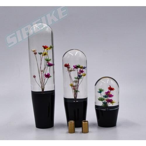 JDM Racing Multicolor Real Crystal Flowers Shift Knob Universal Shift Head