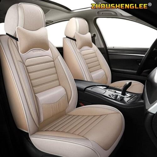 ZHOUSHENGLEE flax car seat covers set for chevrolet astra aveo b7 blazer bolt ev caprice captina cavilier equinox flax car seats